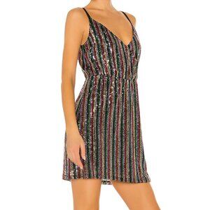Sanctuary Over the Rainbow Sequin Mini Dress NWT Medium Party New Year's Eve